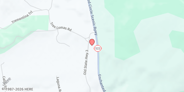 Map showing Grace Community Church at 157 Old Hwy. 3, Arroyo Hondo, NM