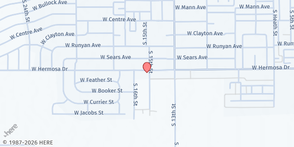 Map showing Trinity Temple Assembly of God at 1507 W. Hermosa, Artesia, NM