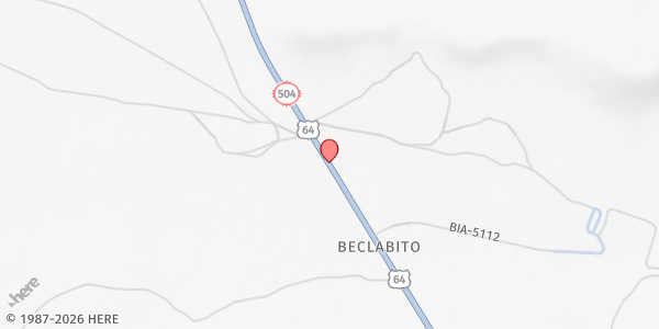 Map showing ECHO Tailgate - Beclabito at US-Hwy 64, Beclabito, NM