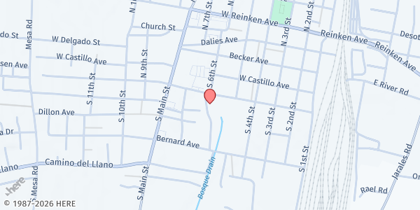 Map showing Christian Family Fellowship Church of God at 318 S 6th St., Belen, NM