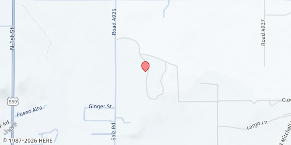 Map showing Bible Baptist Shepherd Church at 2004 Saiz Ln., Bloomfield, NM