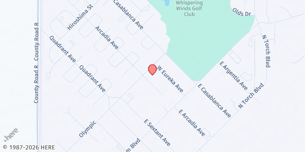 Map showing Cannon AFB Airman's Attic at 108 Cunningham, Building 1254, Cannon Air Force Base, NM