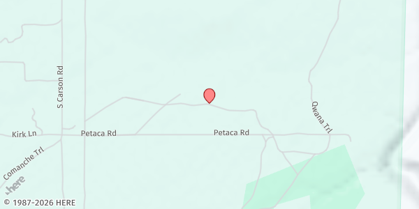 Map showing Santo Nino Carson at 1 Rancho Petaca, Carson, NM