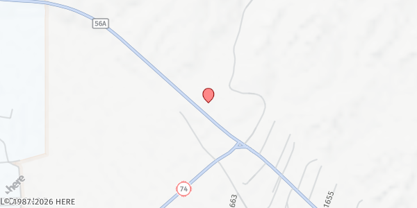 Map showing Chamita Fire Station at 46 Co Rd 56A, Chamita, NM