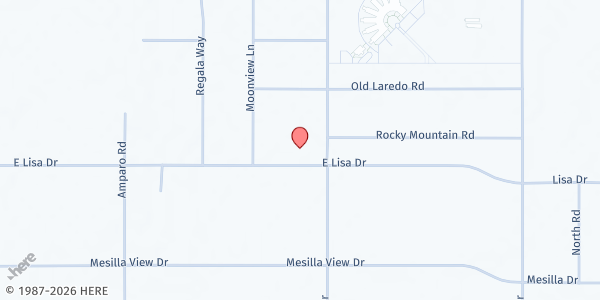 Map showing Chaparral - St. Thomas More Catholic Church at 568 E Lisa Dr, Chaparral, NM
