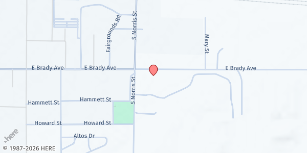 Map showing Food Bank of Eastern New Mexico Onsite Pantry at 2217 E Brady Ave, Clovis, NM