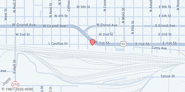 Map showing Lighthouse Mission at 407 L Casillas St., Clovis, NM