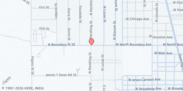 Map showing Mature Diversity - Columbus at 30600 Pershing St., Columbus, NM