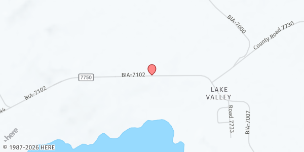 Map showing ECHO Tailgate - Lake Valley at County Road 7750, Crownpoint, NM