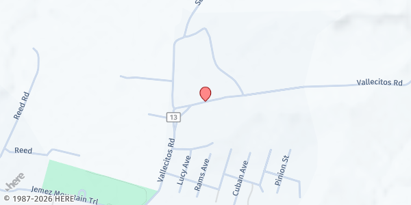 Map showing Cuba Elementary School at 50 CR #13, Cuba, NM