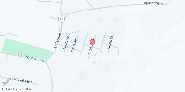 Map showing ECHO Tailgate - Cuba at E Cordova Avenue, Cuba, NM