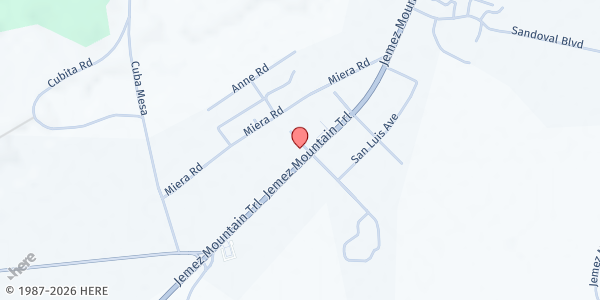 Map showing First Baptist Church of Cuba at 6361 US-550, Cuba, NM