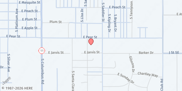 Map showing Anchor of Hope at 1200 Pear St. SE, Deming, NM