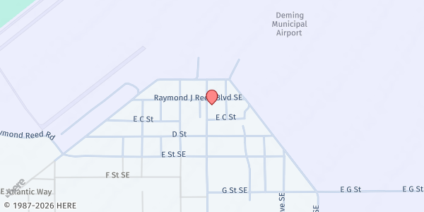 Map showing Deming Helping Hand at 3801 Raymond Reed Blvd., Deming, NM