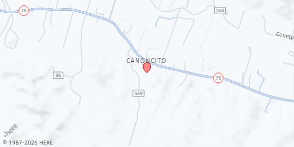 Map showing Carnelian Center at 219 NM-75, Dixon, NM