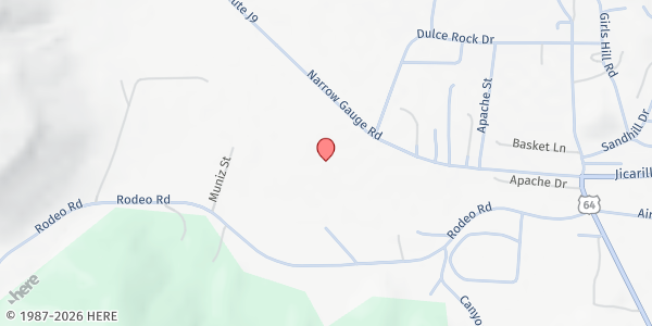 Map showing ECHO Tailgate - Jicarilla Apache at 80 Narrow Gauge Rd, Dulce, NM