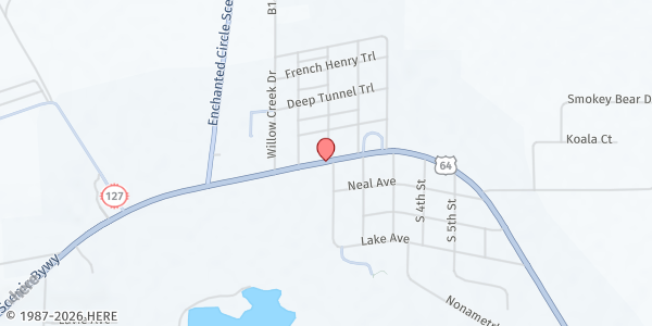 Map showing Eagle Nest Baptist Church at 248 S Tom Boy Dr, Eagle Nest, NM