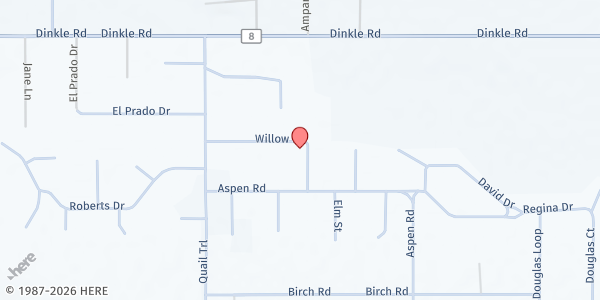 Map showing Edgewood Mobile Food Pantry at 20 Willow Rd., Edgewood, NM