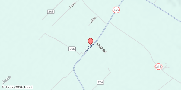 Map showing El Rito Mobile Food Pantry at 1191 NM-554, El Rito, NM