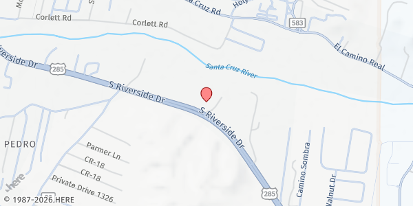 Map showing ECHO Tailgate - Española at 1217 Riverside Dr., Espanola, NM