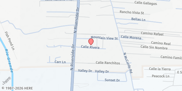 Map showing El Buen Pastor Assembly of God at 609 Cll Rivera, Española, NM