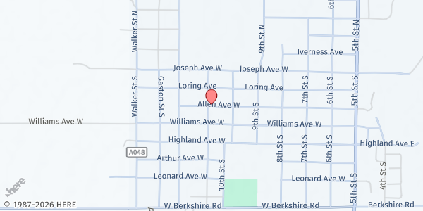 Map showing Enchantment Legacy at 1011 W. Allenn Street, Estancia, NM