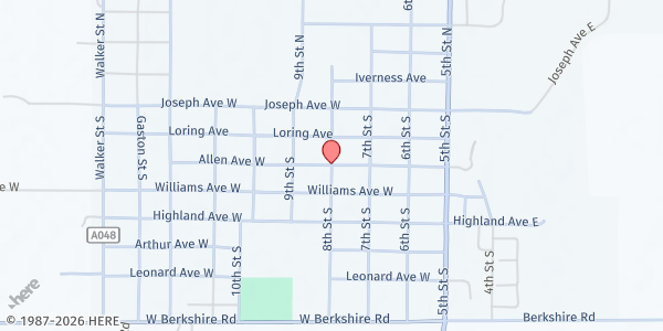 Map showing Enchantment Legacy Inc. - Estancia at 1011 W. Allen St., Estancia, NM