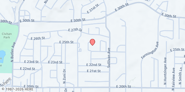 Map showing ECHO Tailgate - Apple Ridge at 1600 Cliffside Dr, Farmington, NM