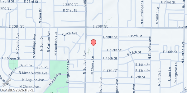 Map showing Farmington Boys & Girls Club at 1925 Positive Way, Farmington, NM