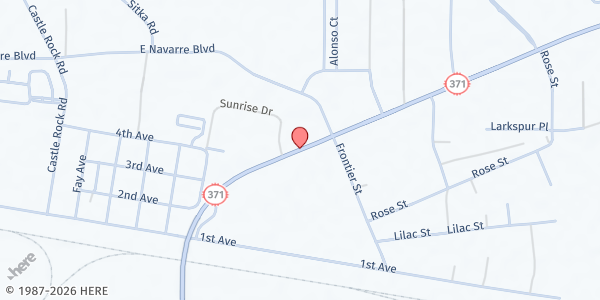 Map showing Native Vision in Christ at NM-74 Hwy. 371, Farmington, NM