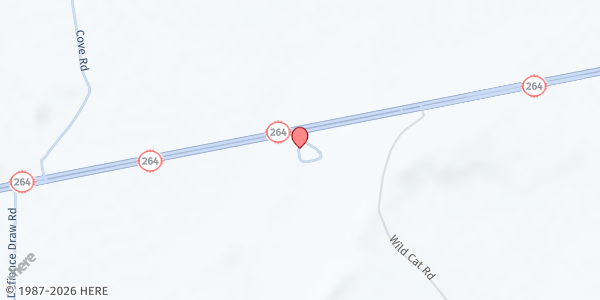 Map showing Bible Navajo Mission at HWY 264 MM9 Wildcat Dr., Gallup, NM