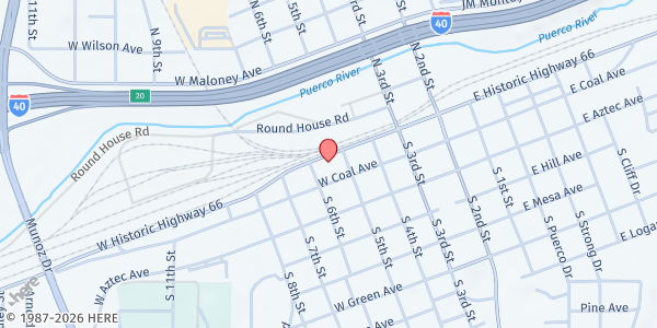 Map showing Catholic Charities of Gallup at 503 W Hwy 66, Gallup, NM