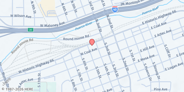 Map showing Heading Home Lexington at 407 W Historic Hwy 66, Gallup, NM