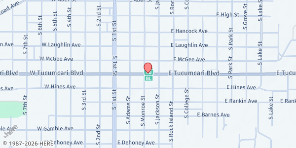 Map showing Pueblo de Dios Pentacostal Church at 404 U.S. Rt. 66, Gallup, NM