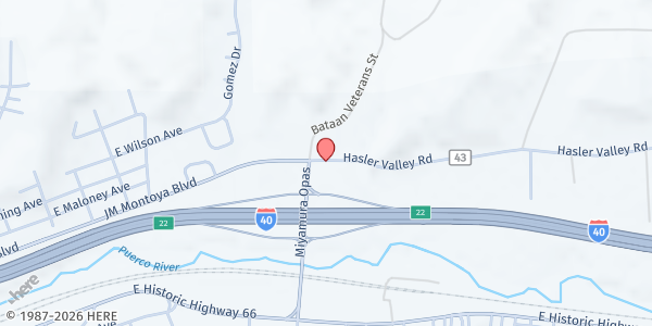 Map showing The Community Pantry at 1130 Hasler Valley Rd., Gallup, NM