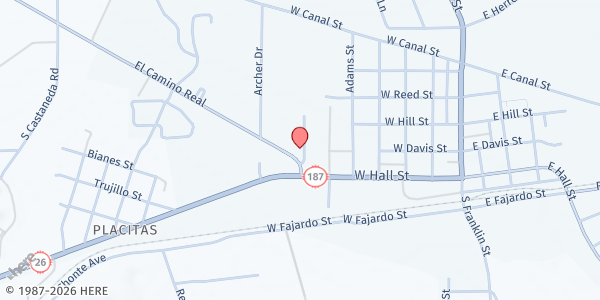 Map showing Our Lord Of Mercy Catholic Church at 117 Hartman St., Hatch, NM