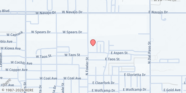 Map showing Bethel Assembly Hobbs at 3300 N Fowler St, Hobbs, NM