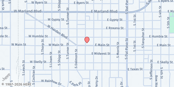 Map showing Salvation Army of Hobbs at 820 S Fowler St., Hobbs, NM