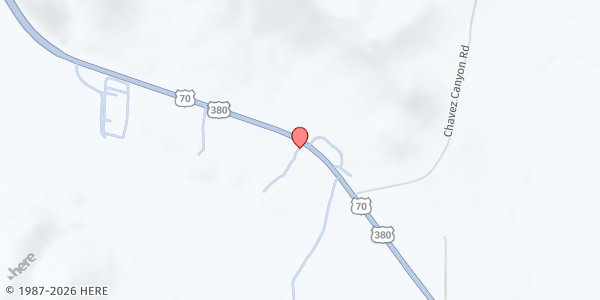 Map showing Hondo Valley Public School at 111 Don Pablo Lane, Hondo, NM