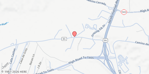 Map showing Pojoaque Valley Middle School Student Pantry at 1797 NM-502 W, Jaconita, NM