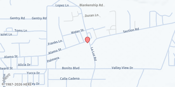 Map showing Our Lady of the Light Catholic Church at 4 La Luz Rd., La Luz, NM