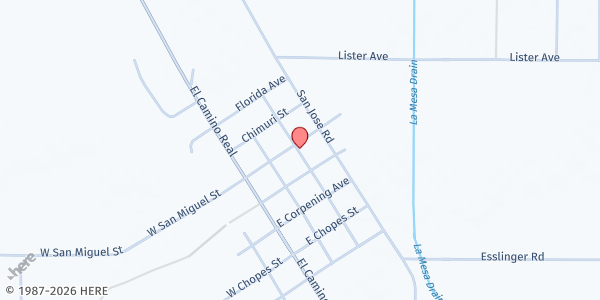 Map showing La Mesa - San Jose Catholic Church at 317 Joesphine St, La Mesa, NM