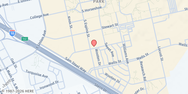 Map showing Aggie Cupboard - NMSU at 906 Gregg St., Las Cruces, NM