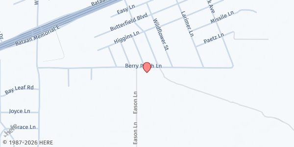 Map showing Butterfield Community Center at 9350 Smith Ln., Las Cruces, NM