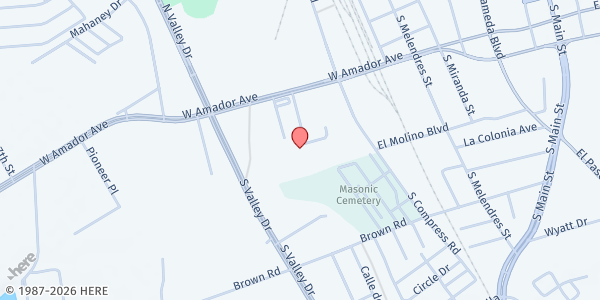 Map showing Casa MFP- NMSU at Aggie Cupboard at 999 W. Amador Avenue Suite F, Las Cruces, NM