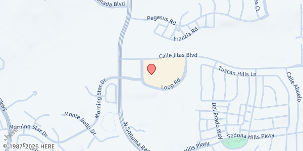Map showing DACC East Mesa at 2800 Sonoma Ranch Blvd, Las Cruces, NM