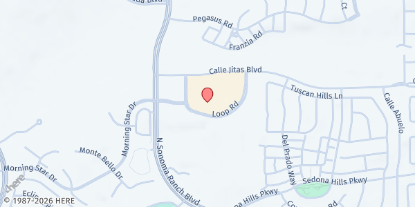 Map showing Dona Ana Community College - East Mesa Campus at 2800 Sonoma Ranch Blvd., Las Cruces, NM