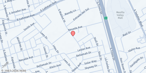 Map showing Lynn Community Middle School at 950 S Walnut St., Las Cruces, NM
