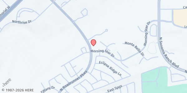 Map showing Morning's Star Lighthouse Pantry - Morning Star United Methodist Church at 2941 Morning Star Dr., Las Cruces, NM