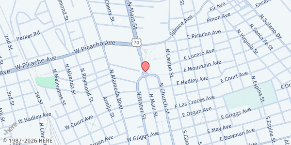 Map showing New Mexico State University - Aggie Cupboard Mobile Pantry at 906 Agriculture Way, Las Cruces, NM